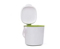 OXO Good Grips 1596000MLNYK Poubelle 4l blanc/vert, Plastique, 30 x 20 x 15 cm