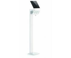 Steinel XSolar GL-S Blanc - Luminaire solaire á LED , éclairage pour jardin á détecteur de mouvement, puissance de 1,2 W et luminosité de 150 lm, un lampadaire réglable, idéal pour éclairer les chemins,