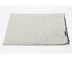 David Fussenegger Lino Plaid en Lin Bleu Marine 135/200 2