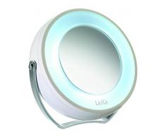 LAICA Pc5002Â W Face de Miroir Lumineux 1Â x 5, ABS, Blanc, 3.1Â x 13Â x 12.7Â cm