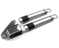 Home Presse Ail, Acier Inoxydable, Noir, 18Â x 5Â x 3Â cm