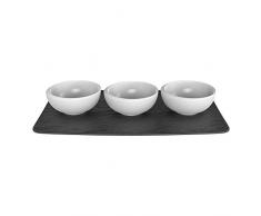 Villeroy & Boch 10-4264-9023 NewMoon Lot de 4 bols en porcelaine Blanc Passe au lave-vaisselle