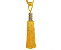 STEPHANOISE Embrasse Fantaisie, Turquoise, 29(h Pompon) x79 cm