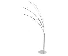 EEC A+, Wofi Lampadaire BENETT - MÃ©tal ArgentÃ© 5 Ampoules