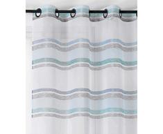 Linder Voilage Polyester, Bleu, 140x255
