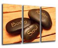 Tableau Moderne Photographique, Impression sur bois, Détente, Zen, Relaxation, 97 x 62 cm, ref. 26109