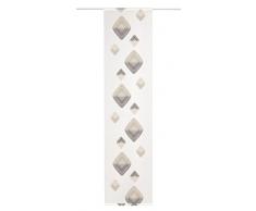 Deko Trends Panneau Coulissant, Tissu, wollweiÃ-Grau-Taupe, 245 x 60 x 0,1 cm