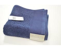 SENTO Serviette de Toilette Coton Bleu Marine 90 x 50 cm