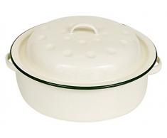 Victor Plat Ã rÃ´tir Rond Ã©maillÃ© avec Jante, 20Â cm, Vert