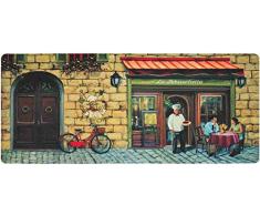 Floormad Kitchen Tapis Cuisine, PVC, Multicolore Art Populaire 50x107 Multicolore