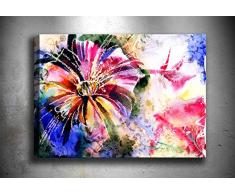 Bonamaison Peinture sur toile, multicolore, 50 x 70 cm - Conçu et fabriqué en Turquie