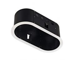 SLV 115611Â AIXLIGHT PRO 2Â Cadre plat rond cadre dinstallation, WHITE-MAT/Noir, en acier, WHITE-MAT/Noir,