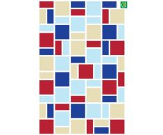 Leisurebrands Home Decor Line Sticker mural Grand DÃ©cor briques Bleu