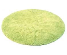 Kinzler J-10083/424 Tapis de Bain Rond en Microfibre Vert Kiwi 90 cm