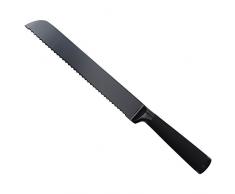 Bergner Black Blade Couteau Ã Pain, acier inoxydable, noir, 42.5Â x 8.5Â x 5Â cm
