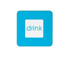 Premier Housewares 1203533 Ensemble de 4 Dessous de Verres Bleu en LiÃ¨ge/MDF/PolypropylÃ¨ne