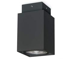 EXO-CUBI lighting bureau WOOD claire Bois E27 60W culot GU10 Noir