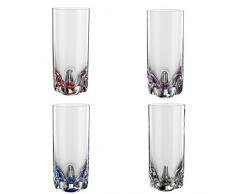 Bohemia 093 006 150 Tasse, Verre, Couleurs Assorties, 8,9 x 8 x 8,9 cm