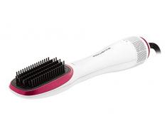 Rowenta CF6220 Wonder Air Brush Brosse lissante avec Fonction ionique et Sac de Rangement Blanc/Rose 900 W