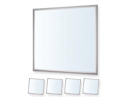 4x LEDVero 62x62 Panneau Ultraslim de LED - 36W, 3000lm, 4500K Plafonnier encastrÃ© avec clips de montage et transformateur EMV2016 - blanc neutre