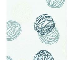 Gardinia Klöckner Panneau Japonais Décor 122 Knäuel 60 x 245 cm, Balle Blanc/Gris