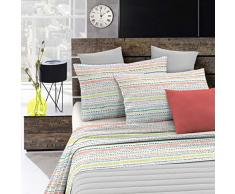 Italian Bed Linen PL-WT-19-2P Parure LIT avec Drap SUPÃRIEUR ET TAIES doreiller IMPRIMÃE âWatercolorâ, WT 19, 2 Places