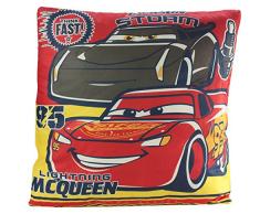 Diakakis 0561689 Coussin réversible en Polyester sous Licence Cars - Dimensions 35x35cm, Multicolore, 35 x 10 x 35 cm