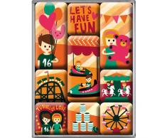 ensemble de 9 magnets - Lets Have Fun