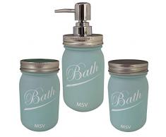 MSV pk1025Â lot daccessoires pour lavabo, Bleu