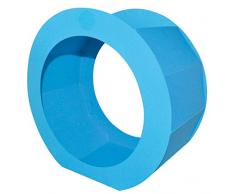 Marpa Jansen Anneaux de Lanterne Ronds â en Carton Photo colorÃ© â Ã Coller â (Ã 22 cm, Profondeur env. 10 cm - FenÃªtre : Environ Ã 16 cm, 5 piÃ¨ces, 300 g/mÂ² - floridablau