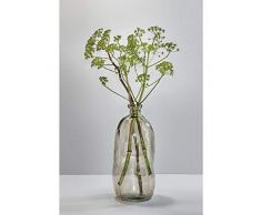 Kare 51000 Vase, Verre recyclÃ© laquÃ©, gris, 34 x 34 x 73
