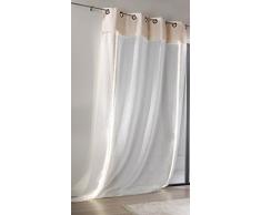 Linder Rideau Lumineux à Åillets, Polyester, Blanc, 150x260 cm