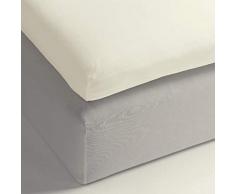 Heckett Lane Drap Housse 100% Satin de Coton mako 160 x 200 + 12 cm Wit.