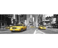 Empire 385321 Poster de Porte New York Times Square Taxis Noir/Blanc/Jaune 53 x 158 cm