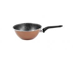 Magefesa Copper Wok 28Â cm, EN Acier Ã©maillÃ©, deux couches de vernis ExtÃ©rieur Couleur Cuivre et revÃªtement anti-adhÃ©sif multicouche Effet Pierre. Convient Pour Tout Type de cuisines, inclus Induction