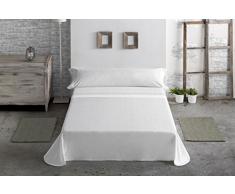J Larrainzar Lillium Jeu de draps Moderne CAMA DE 90 Cm Blanc