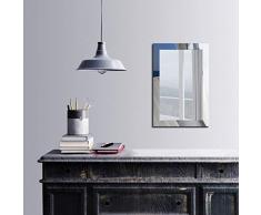 Bonamaison DÃ©coration Murale Impression sur Miroir EncadrÃ© sur Toile, Dimensions: 40 x 60 Cm - ConÃ§u et fabriquÃ© en Turquie