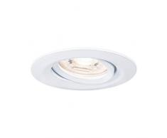 Paulmann 94292 LED Nova Mini Coin Rond orientable INCL. 1x4 Watts Spot Plafond dépoli Lampe encastrée Aluminium Blanc Chaud 2700 K, 4 W