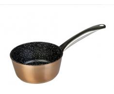 WECOOK Lot de 6 casseroles en Aluminium forgé Noir et cuivre 14 cm