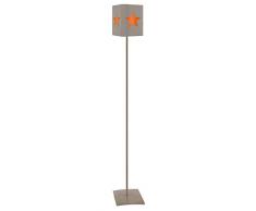 Tosel 50703 Lampadaire Etoile Acier 60 W E27 Orange