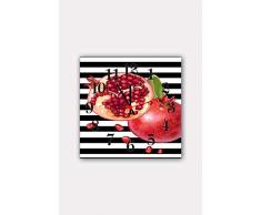 Bonamaison Horloge Murale en MDF, Multicolore, 30 x 30 cm