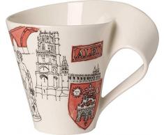 Villeroy & Boch Cities of the World Tasse à café Albi, 300 ml, Porcelaine Premium, Blanc/Multicolore