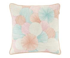 Dutch Decor Coussin Sonam 45x45 cm Saumon - Coussins Déco - Oreiller Décoratif - Déhoussable - Zippé