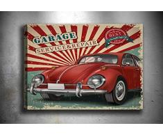 Bonamaison Peinture sur toile, multicolore, 70 x 100 cm - Conçu et fabriqué en Turquie