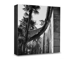 COGNOSCO HG-WE109 Tableau Mural en Bois avec Photo darchitecture Weimar Orangerie, Bois, Noir et Blanc, 15 x 15 cm