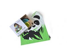 EKOBO BIOBU by 33782 Coq-en-Pate Set de Vaisselle pour Enfant avec Bavoir