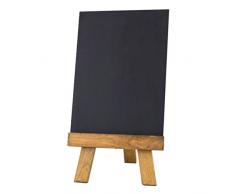 Chalkboards UK Tableaux Noirs Britannique Chevalet de Table et Tableau Noir, Bois, chÃªne foncÃ©, 29.7Â x 21Â x 0.6Â cm