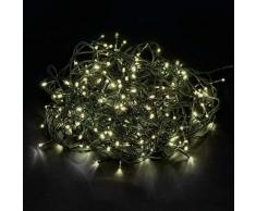 Tenia 200 LED Guirlande Lumineuse Blanc Chaud 20m + 10m Conduits Noël Extérieur Intérieur