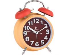 lowell Justaminute JA7060-Y Horloge de Table Quartz Marron Orange Rond