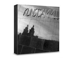 COGNOSCO HG-D105 Tableau Mural en Bois avec Photo darchitecture Düsseldorf K20 Noir/Blanc 15 x 15 cm